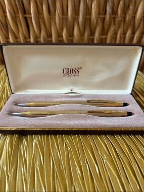 Cross Gold-Tone Pen  and Pencil Set - Classic
